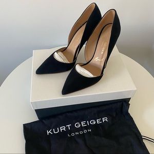 Kurt Geiger Blakc Suede Heels